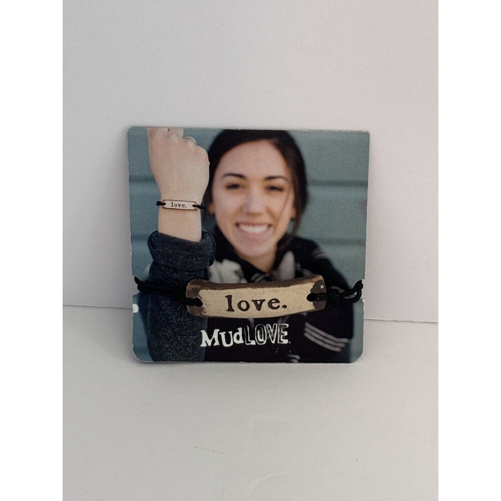Handcrafted Bracelets Inspirational Message by Mudlove “Love” NEW